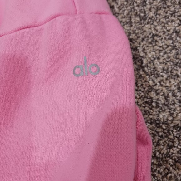 Alo yoga cropped pink half zip pullover - Picture 4 of 7